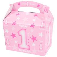 1st birthday pink party box