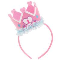 1st Birthday Girl Crown Headband