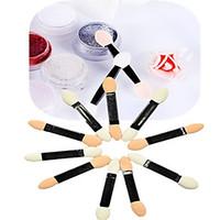 1set 10pcs Nail Art Tools Eye Shade Brush Sponge Sticks For Makeup Or Nail Beauty NJ194