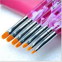 1Set Manicure kit Phototherapy Pen Purple Rod Flat Head 7 Pack Manicure Tool Wholesale Yellow