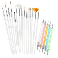 1Set Include 20pcs Nail Art Beauty Pen Brush Painting Tools Nail Styling Tools NAO25NAO20