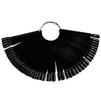 1set 50tips blacknatrualtransparent nail art fan board manicure tools  ...