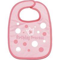 1st Birthday Princess Girl Baby Bib