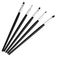 1Set 5Pcs Acrylic UV GEL Nail Art Design Set Liner Painting Dotting Brush Pen Builder for Acrylic