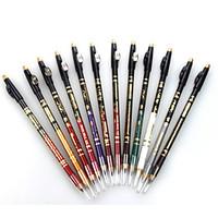 1Set/12 Pcs Professional 24 Hour Lasting Waterproof Colorful Liquid Eyeliner Pencil With Pencil Sharpener