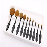 1set 10pcs makeup brush set synthetic hair professional synthetic face ...