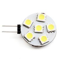 1W G4 LED Spotlight 6 SMD 5050 50 lm Natural White DC 12 V