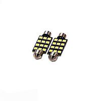 1w white dc12v 31mm festoon 12smd 2835 dome light rreading light licen ...