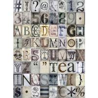 1Wall Neutral Typography 64 Piece Wallpaper Collage