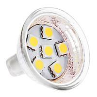 1W GU4(MR11) LED Spotlight MR11 6 SMD 5050 100 lm Warm White / Cool White DC 12 V