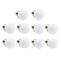 1W E26/E27 LED Globe Bulbs 12 SMD 3528 30 lm Warm White / Cool White AC 220-240 V 10 pcs