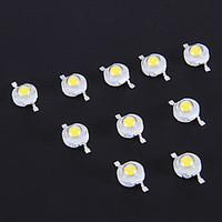 1w 70lm 3000 3500k warm white light led chip 32 34v 10 pcs