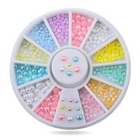 1wheel Colorful Pearls 3d Nail Art Decorations