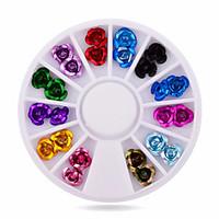 1wheel Metal Rose 3d Nail Decorations