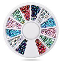 1wheel Colorful AB Rhinestones 3d Nail Art Decorations