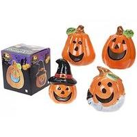 1x 65 ceramic halloween pumpkin ornament wbulb