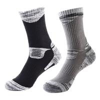 2 Pairs of Breathable Wicking Wear Resistant Biking Mountain Climbing Skating Socks Compression Cotton Footbed Socks Cotton Socks