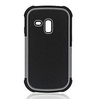 2-in-1 Design Hexagon Pattern Hard Case with Silicone Inside Cover for Samsung Galaxy S3 Mini i8190