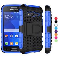 2 in 1 Dual-color Detachable PCTPU Hybrid Case with Kickstand for Samsung Galaxy Core Prime/Grand Prime/Young 2/Ace 4