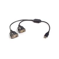 2 Port USB to RS232 Serial Adapter Cable