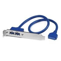 2 Port USB 3.0 A Female Slot Plate Adapter