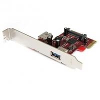 2 port pci express superspeed usb 30 card 1 internal 1 external