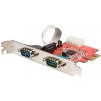 2 port native pci express rs232 serial adapter card with 16950 uart