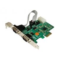 2 Port Industrial PCI Express (PCIe) RS232 Serial Card w/ Power Output and ESD Protection