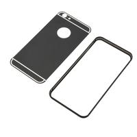 2-in-1 Detachable Ultrathin Lightweight Fashion Bumper Protective Metal Frame Shell Case + PC Back Cover for iPhone 6 Plus