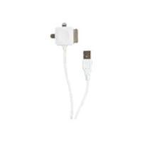 2 power 3 in 1 usb charging cable white