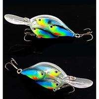 2 pcs Crank Fishing Lures Hard Bait Pink Red Blue g/Ounce, 100 mm/4\