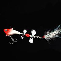 2 pcs Metal Bait Fishing Lures Metal Bait Red Blue g/Ounce, 100 mm/4\