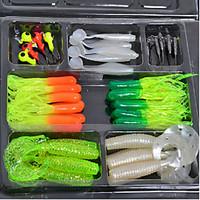 2 pcs Soft Bait Lure kits Fishing Tools Fishing Lures Soft Bait phantom g/Ounce, 70 mm/2-3/4\