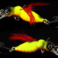 2 pcs Others Fishing Tools Fishing Lures Jigs White Red yellow shad gold black back g/Ounce, 45 mm/1-3/4\