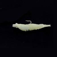 2 pcs Soft Bait Fishing Lures Craws / Shrimp Gold luminous/Fluorescent g/Ounce, 70 mm/2-3/4\