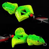 2 pcs Others Fishing Tools Fishing Lures Frog Green White g/Ounce, 70 mm/2-3/4\