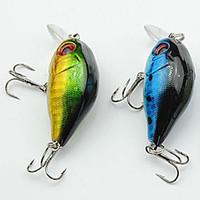 2 pcs Fishing Lures Hard Bait Random Colors g/Ounce mm inch, Plastic Metal General Fishing