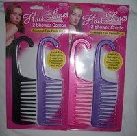 2 salon hairdressing shower wide tooth detangler detangling wet hair b ...