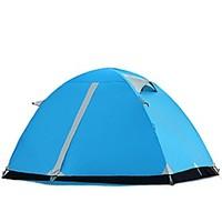 2 persons Tent Double One Room Camping TentCamping Traveling-Blue