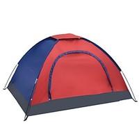 2 persons Tent Single One Room Camping TentCamping Traveling-Red Blue