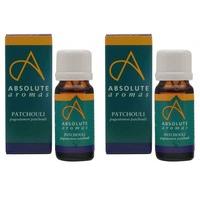 (2 Pack) - Absolute Aromas - Patchouli Oil | 10ml | 2 PACK BUNDLE