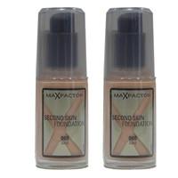 2 x max factor second skin foundation 30ml new sealed 060 sand