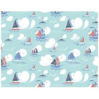2 Let\'s Go Sailing Wrapping Paper & Tags