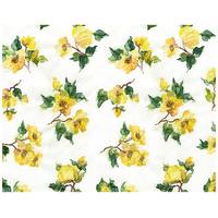 2 Yellow Blossom Floral Wrapping Paper & Tags