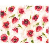 2 poppy time floral wrapping paper tags