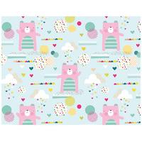 2 Candy Birthday Wrapping Paper & Tags