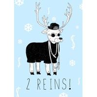 2 Reins | Christmas Card | JA1019