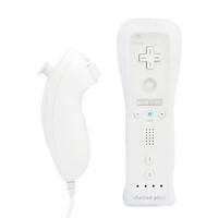 2-in-1 MotionPlus Remote Controller and Nunchuk Case for Wii/Wii U (White)