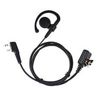 2 Pin Big quare Ptt Earpiece For Quanheng Puxing Wouxun Tyt Baofeng Uv5R 888 Th Radio Black