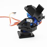 2-Axis FPV Camera Cradle Head w/ 9g Dual Servo / Steering Gear for Robot / R/C Car - Black Blue